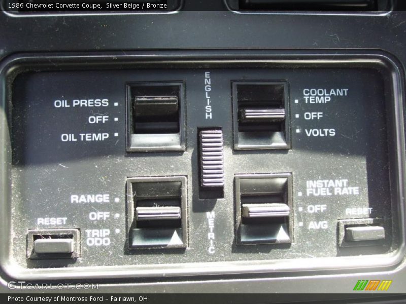 Silver Beige / Bronze 1986 Chevrolet Corvette Coupe