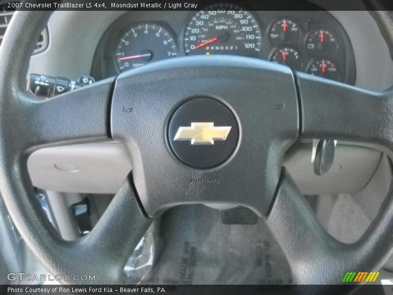 Moondust Metallic / Light Gray 2007 Chevrolet TrailBlazer LS 4x4