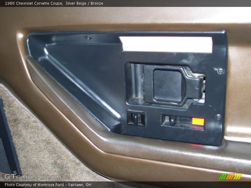 Silver Beige / Bronze 1986 Chevrolet Corvette Coupe