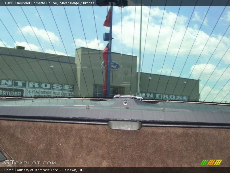 Silver Beige / Bronze 1986 Chevrolet Corvette Coupe