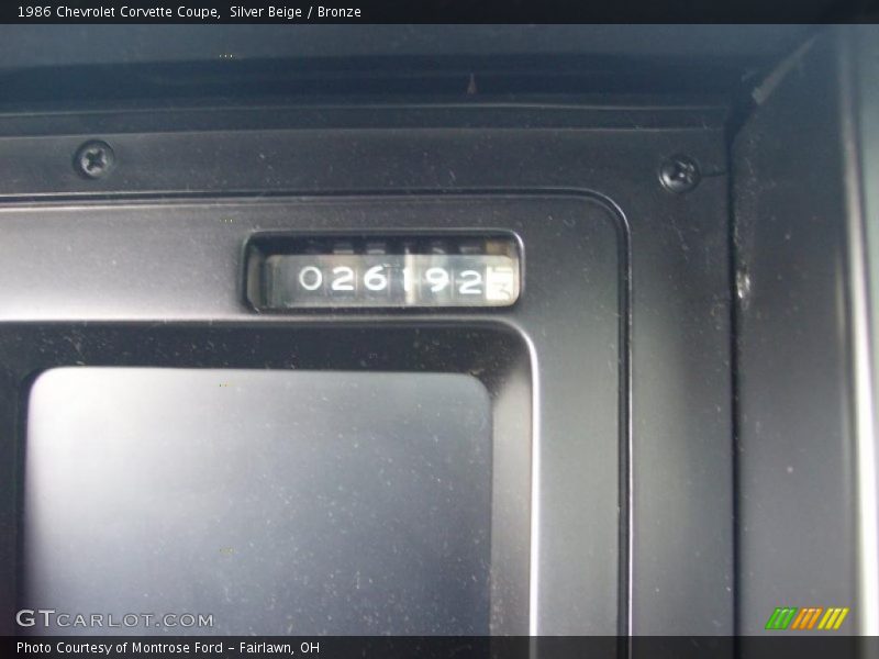 Silver Beige / Bronze 1986 Chevrolet Corvette Coupe
