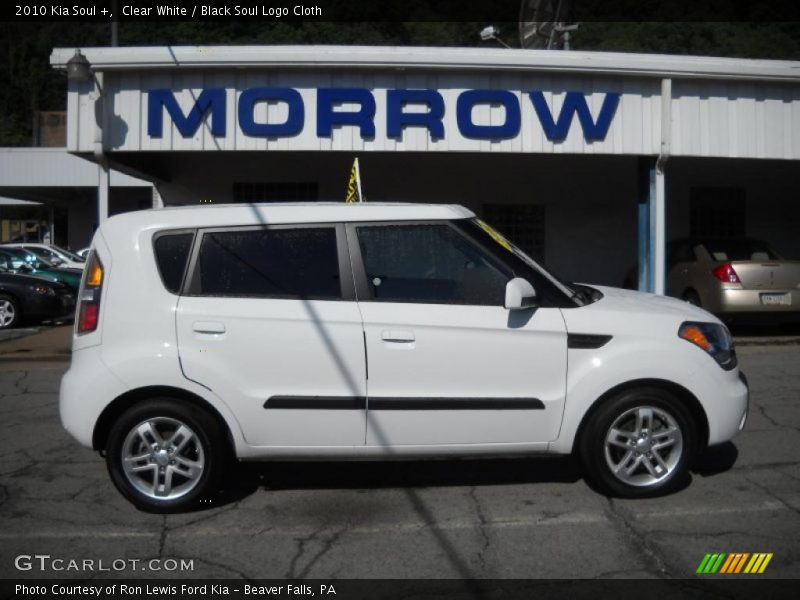 Clear White / Black Soul Logo Cloth 2010 Kia Soul +