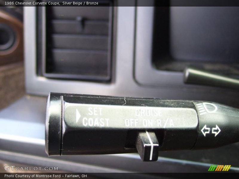 Silver Beige / Bronze 1986 Chevrolet Corvette Coupe