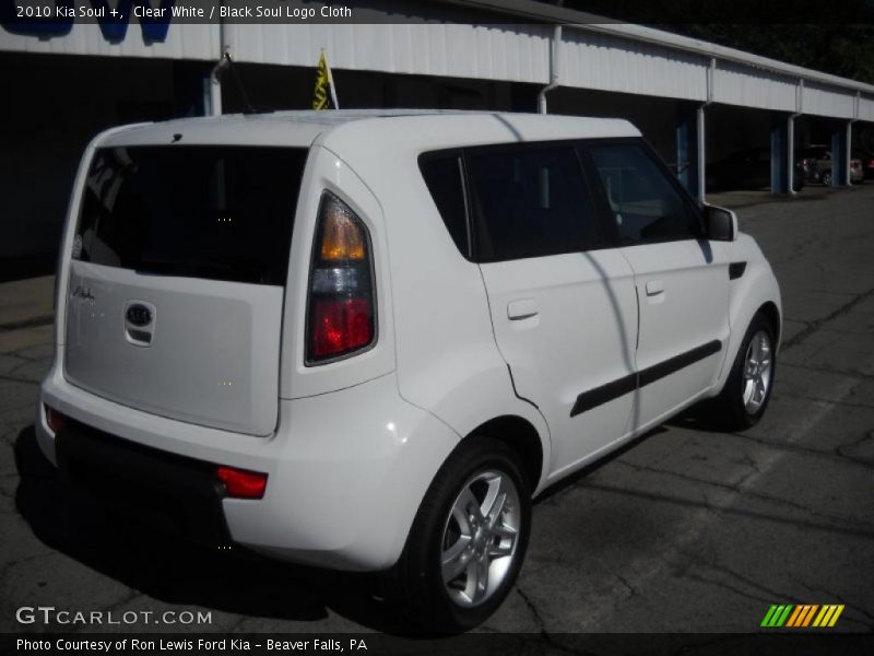 Clear White / Black Soul Logo Cloth 2010 Kia Soul +