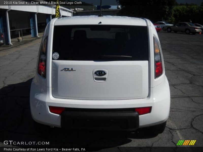 Clear White / Black Soul Logo Cloth 2010 Kia Soul +
