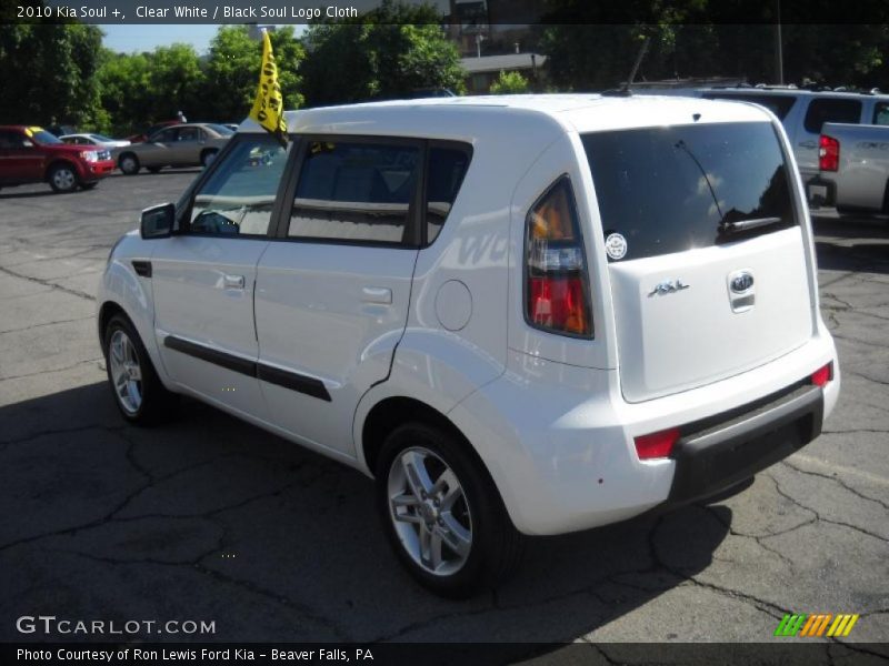 Clear White / Black Soul Logo Cloth 2010 Kia Soul +