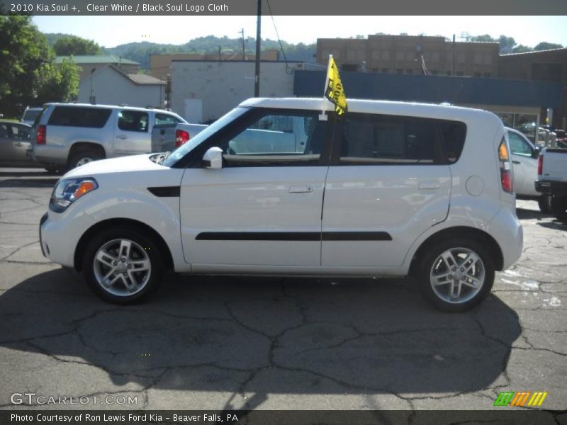 Clear White / Black Soul Logo Cloth 2010 Kia Soul +