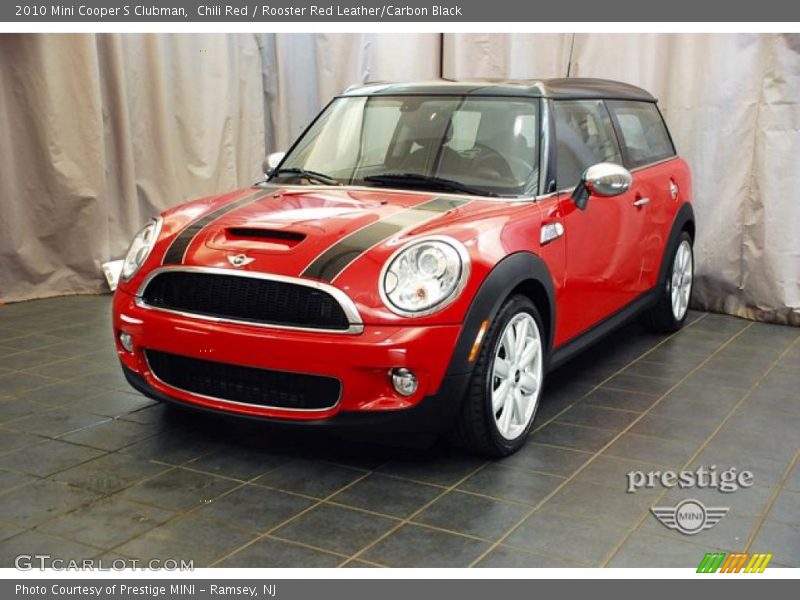 Chili Red / Rooster Red Leather/Carbon Black 2010 Mini Cooper S Clubman
