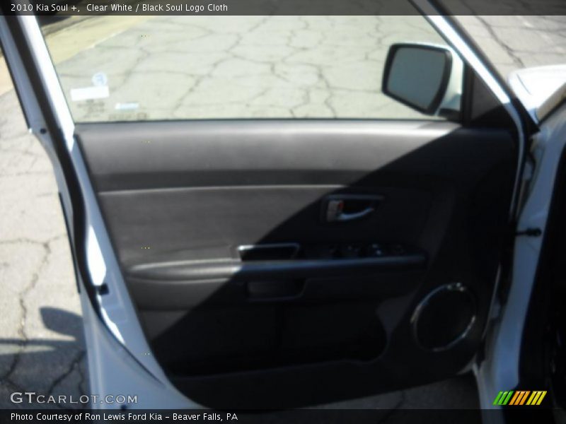 Clear White / Black Soul Logo Cloth 2010 Kia Soul +