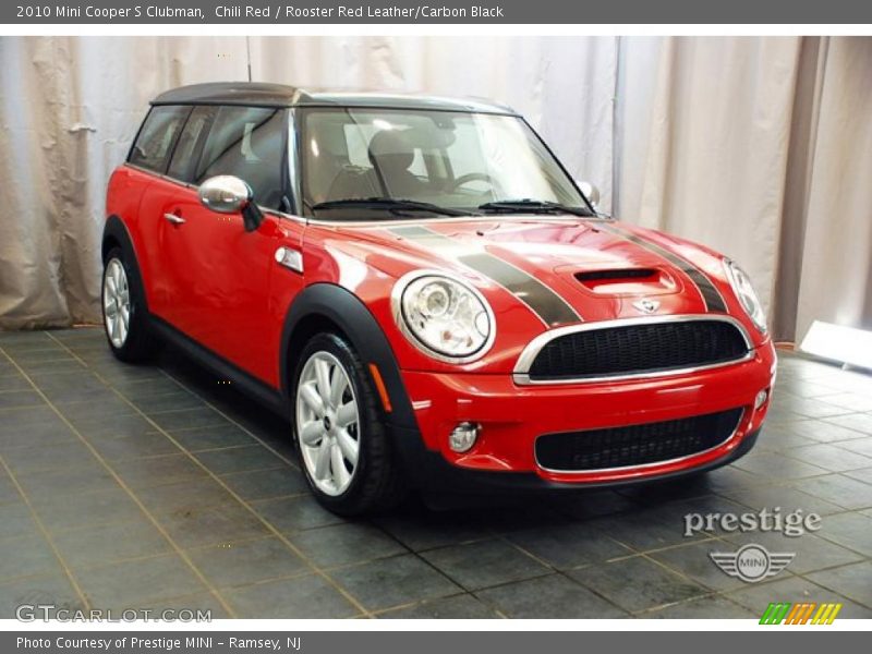 Chili Red / Rooster Red Leather/Carbon Black 2010 Mini Cooper S Clubman