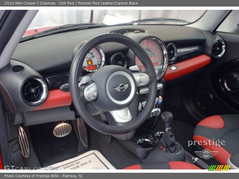 Chili Red / Rooster Red Leather/Carbon Black 2010 Mini Cooper S Clubman