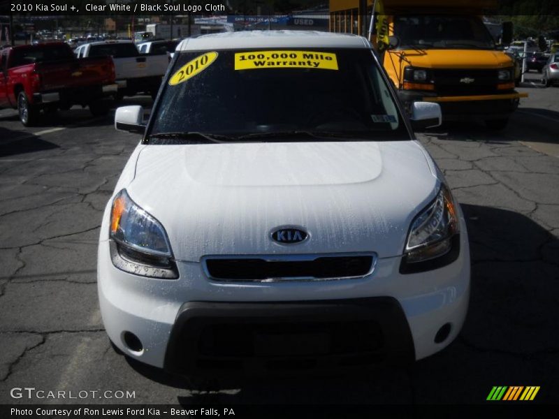 Clear White / Black Soul Logo Cloth 2010 Kia Soul +