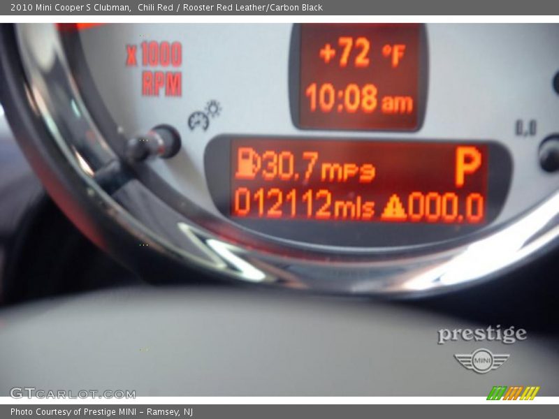 Chili Red / Rooster Red Leather/Carbon Black 2010 Mini Cooper S Clubman
