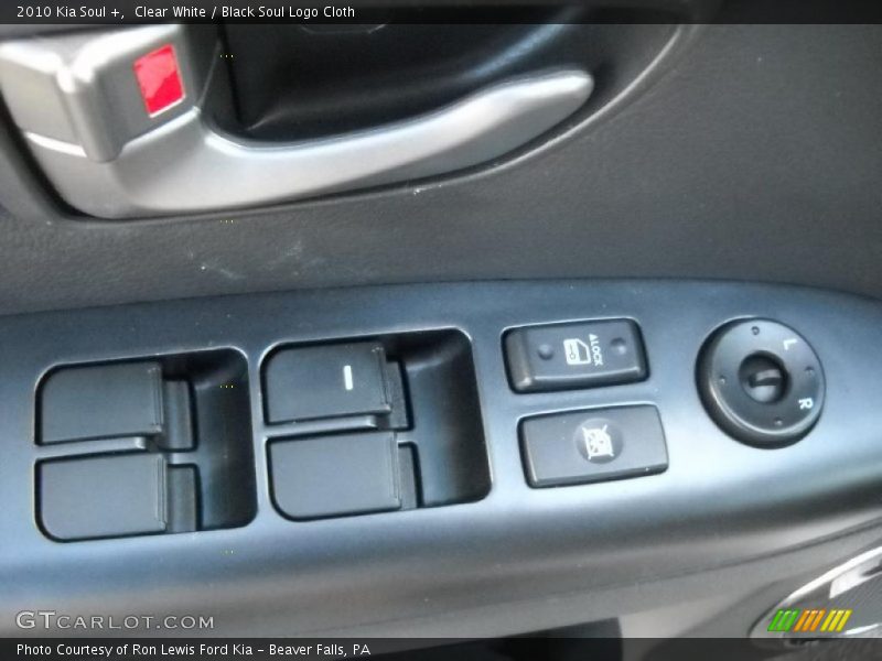 Clear White / Black Soul Logo Cloth 2010 Kia Soul +