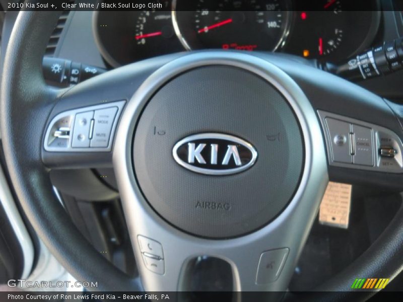 Clear White / Black Soul Logo Cloth 2010 Kia Soul +