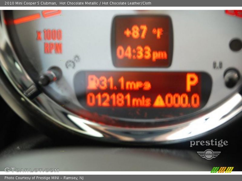 Hot Chocolate Metallic / Hot Chocolate Leather/Cloth 2010 Mini Cooper S Clubman