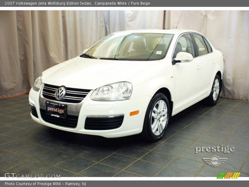Campanella White / Pure Beige 2007 Volkswagen Jetta Wolfsburg Edition Sedan