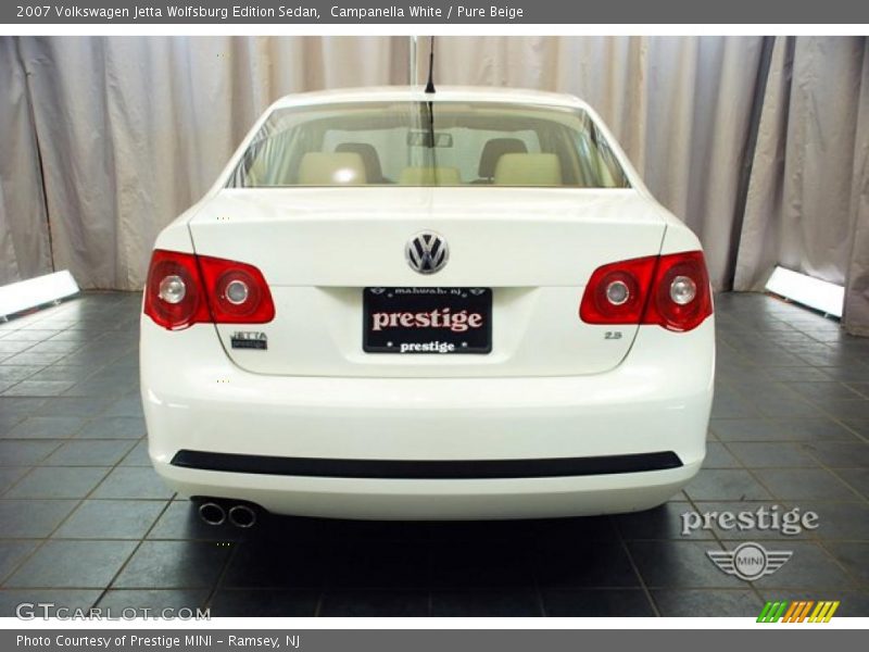 Campanella White / Pure Beige 2007 Volkswagen Jetta Wolfsburg Edition Sedan