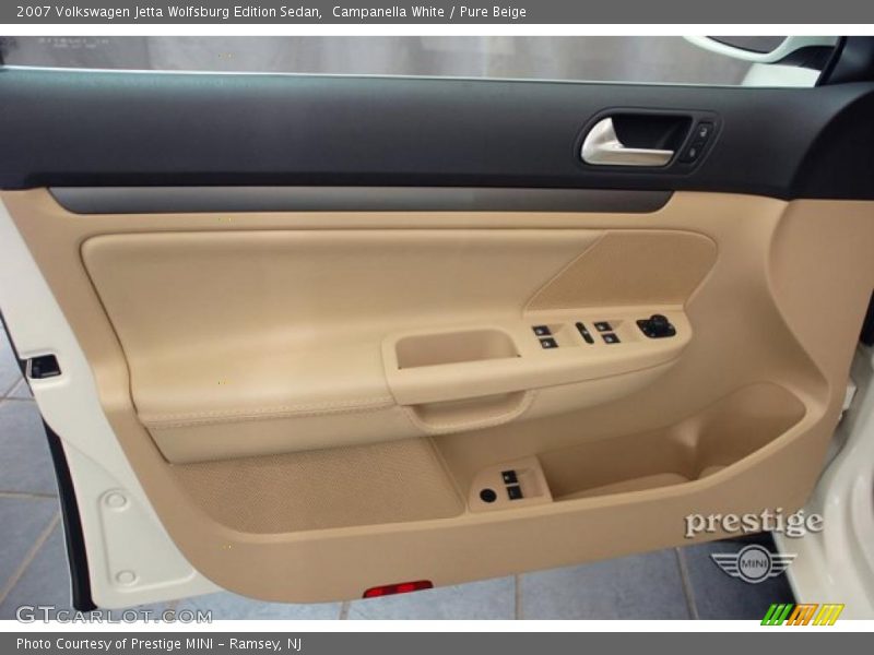 Campanella White / Pure Beige 2007 Volkswagen Jetta Wolfsburg Edition Sedan