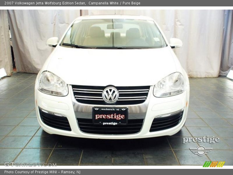 Campanella White / Pure Beige 2007 Volkswagen Jetta Wolfsburg Edition Sedan