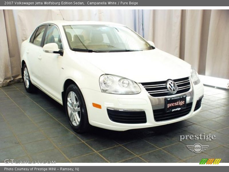 Campanella White / Pure Beige 2007 Volkswagen Jetta Wolfsburg Edition Sedan