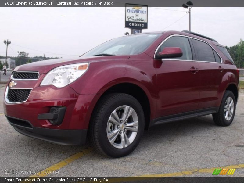 Cardinal Red Metallic / Jet Black 2010 Chevrolet Equinox LT