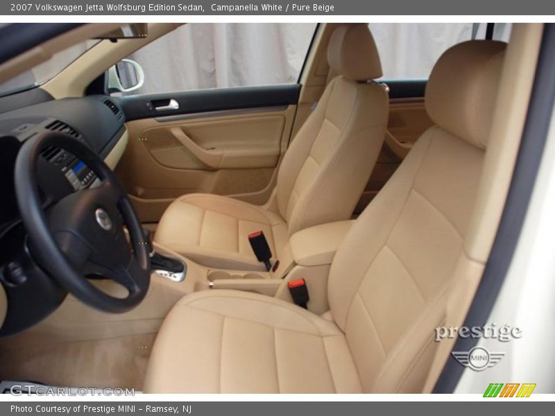 Campanella White / Pure Beige 2007 Volkswagen Jetta Wolfsburg Edition Sedan