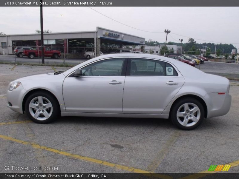 Silver Ice Metallic / Titanium 2010 Chevrolet Malibu LS Sedan