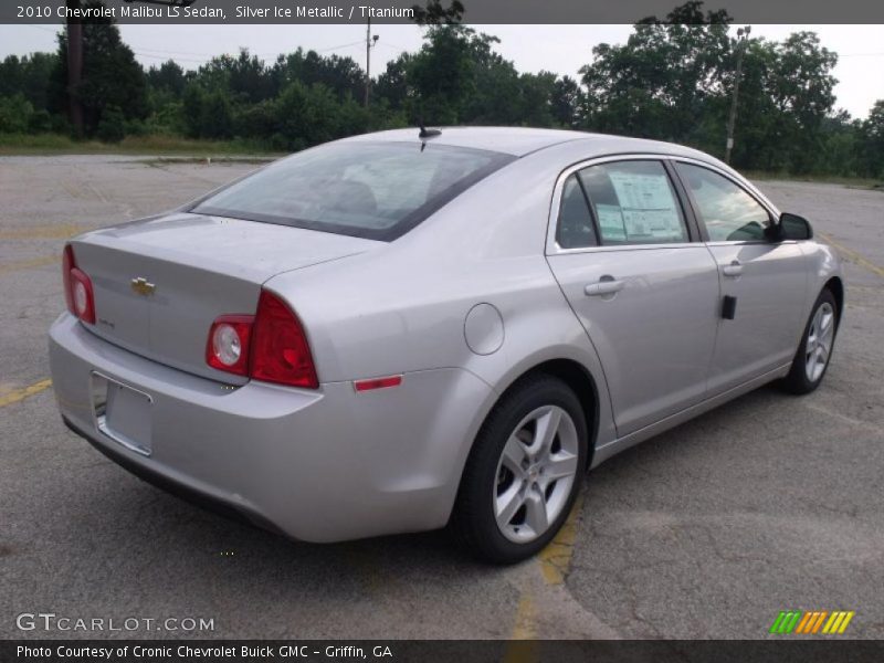 Silver Ice Metallic / Titanium 2010 Chevrolet Malibu LS Sedan