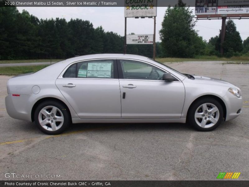 Silver Ice Metallic / Titanium 2010 Chevrolet Malibu LS Sedan