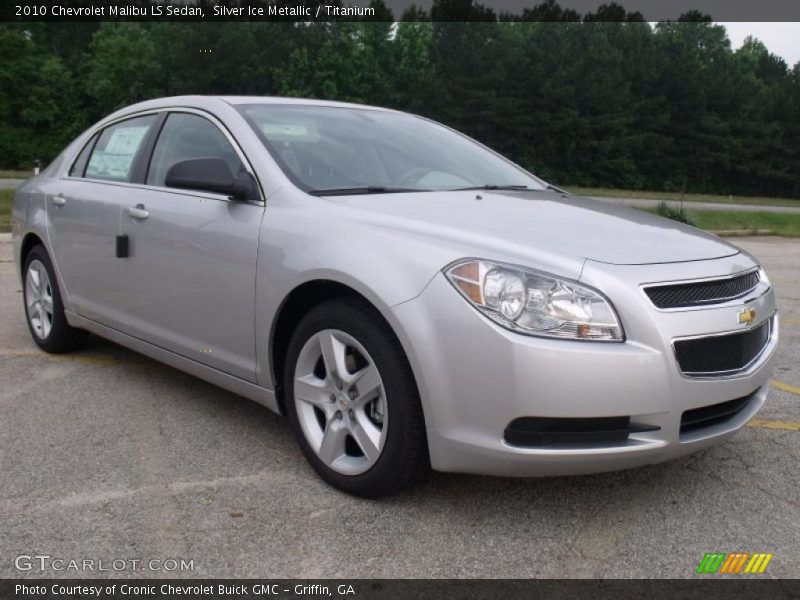 Silver Ice Metallic / Titanium 2010 Chevrolet Malibu LS Sedan