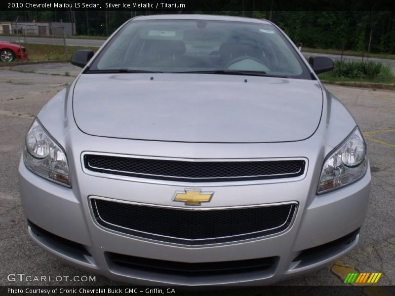 Silver Ice Metallic / Titanium 2010 Chevrolet Malibu LS Sedan