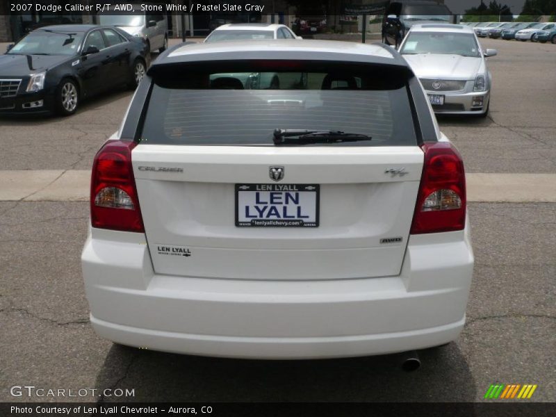 Stone White / Pastel Slate Gray 2007 Dodge Caliber R/T AWD