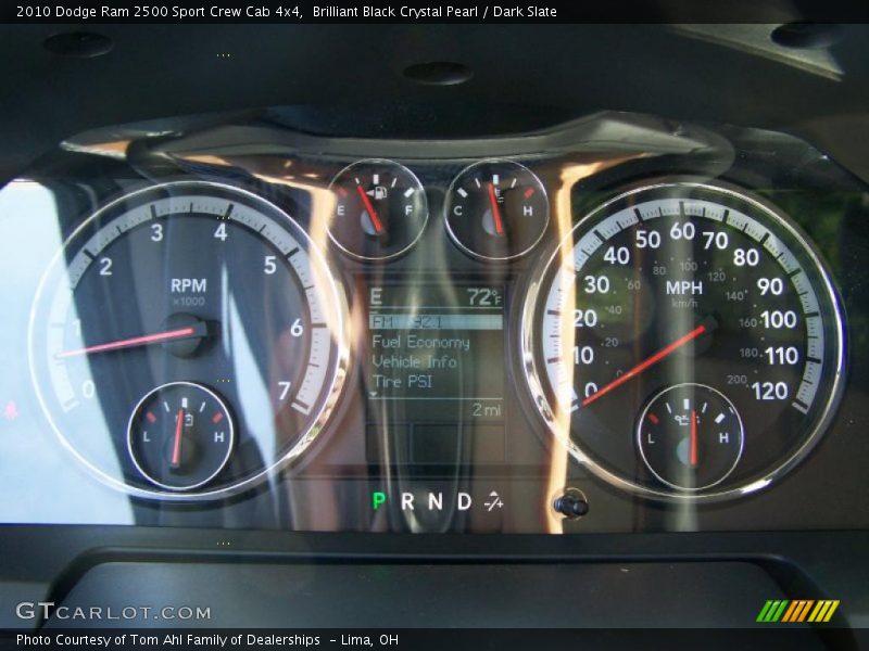 Brilliant Black Crystal Pearl / Dark Slate 2010 Dodge Ram 2500 Sport Crew Cab 4x4