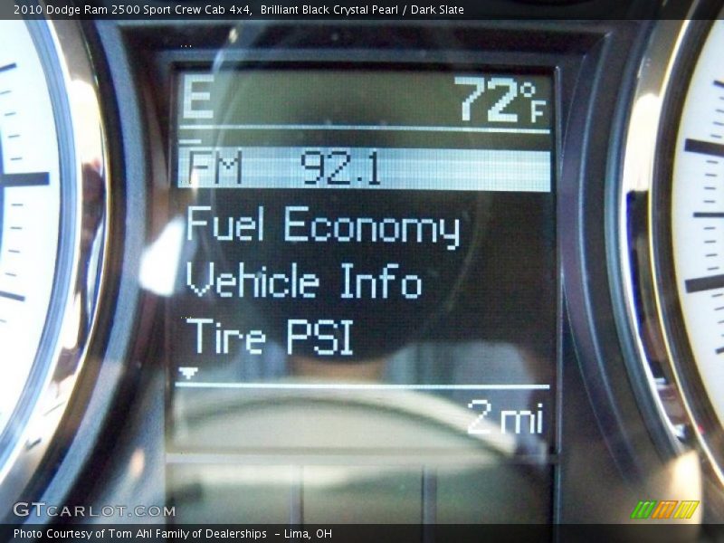 Brilliant Black Crystal Pearl / Dark Slate 2010 Dodge Ram 2500 Sport Crew Cab 4x4