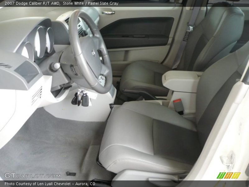 Stone White / Pastel Slate Gray 2007 Dodge Caliber R/T AWD
