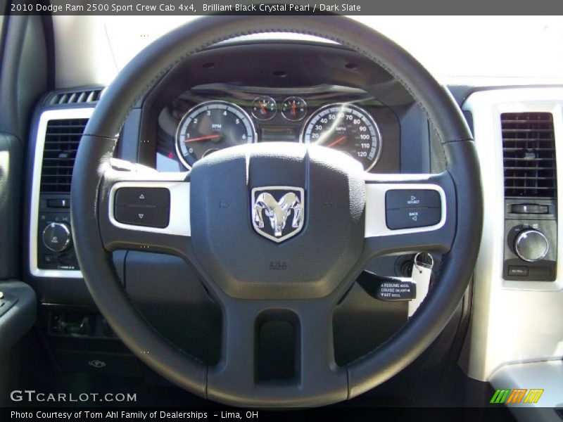 Brilliant Black Crystal Pearl / Dark Slate 2010 Dodge Ram 2500 Sport Crew Cab 4x4