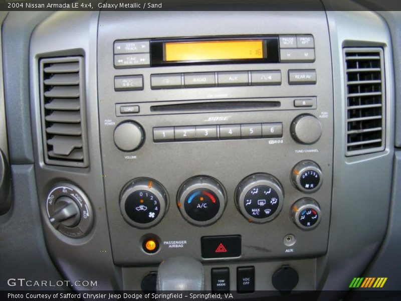 Galaxy Metallic / Sand 2004 Nissan Armada LE 4x4