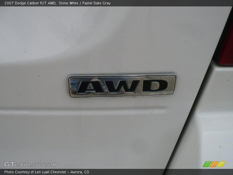 Stone White / Pastel Slate Gray 2007 Dodge Caliber R/T AWD