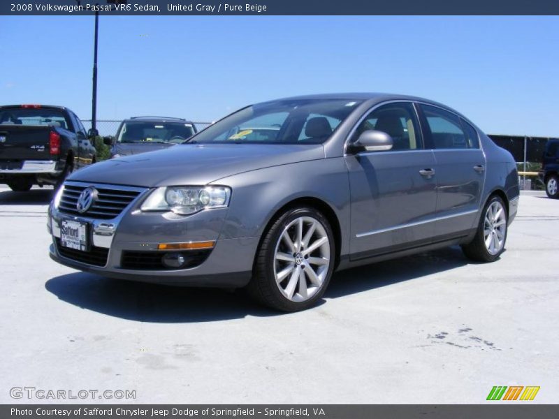 United Gray / Pure Beige 2008 Volkswagen Passat VR6 Sedan