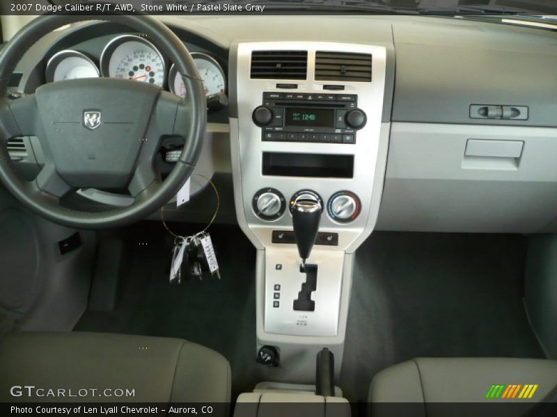 Stone White / Pastel Slate Gray 2007 Dodge Caliber R/T AWD