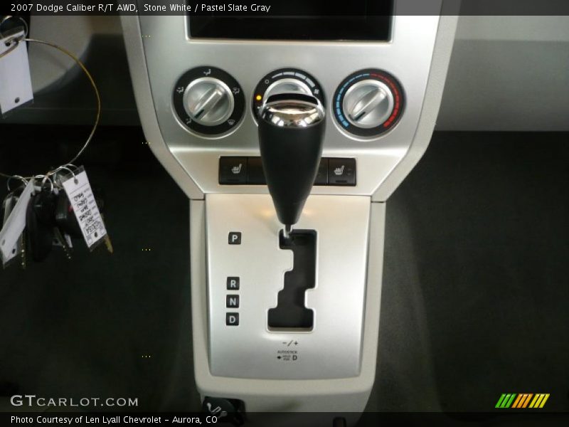 Stone White / Pastel Slate Gray 2007 Dodge Caliber R/T AWD