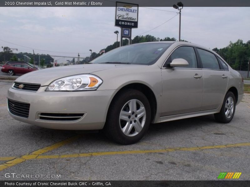 Gold Mist Metallic / Ebony 2010 Chevrolet Impala LS