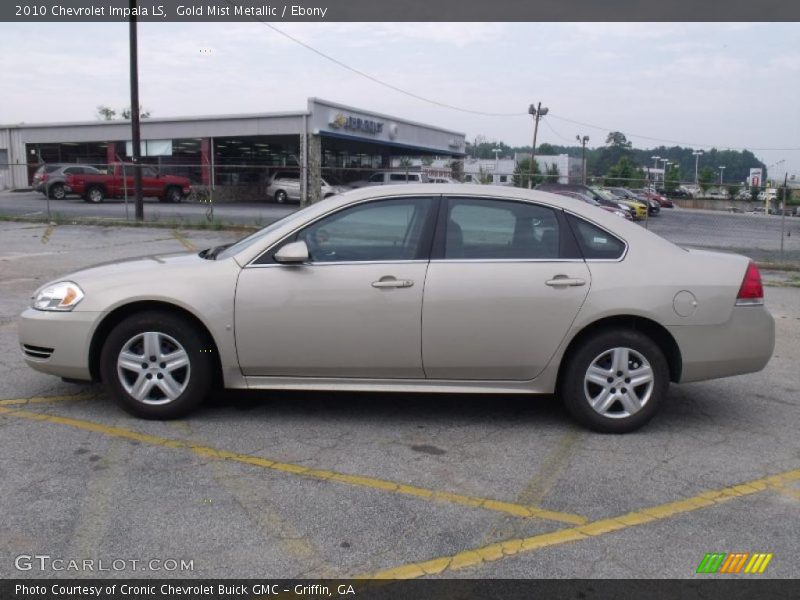 Gold Mist Metallic / Ebony 2010 Chevrolet Impala LS
