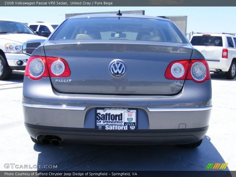 United Gray / Pure Beige 2008 Volkswagen Passat VR6 Sedan