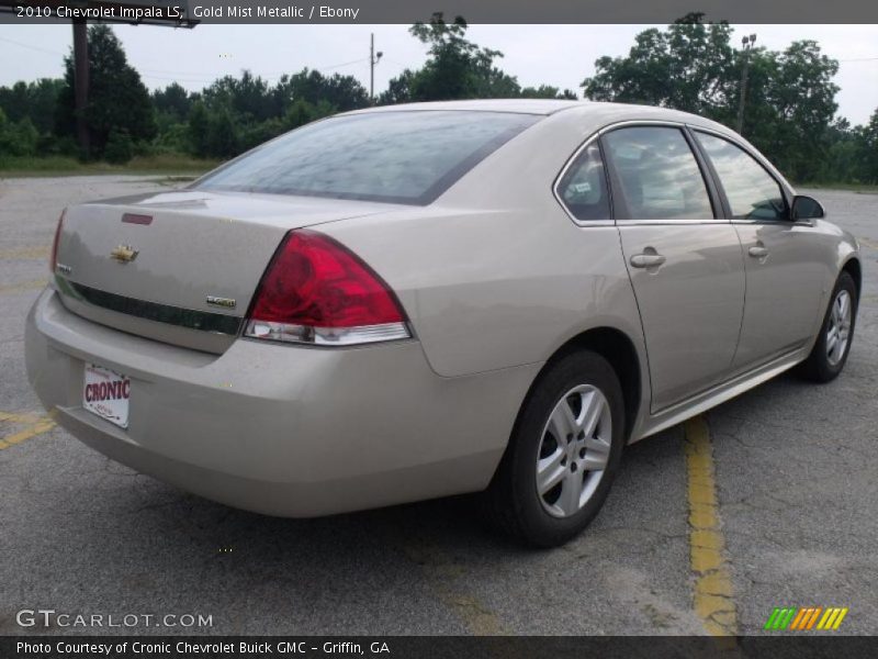 Gold Mist Metallic / Ebony 2010 Chevrolet Impala LS