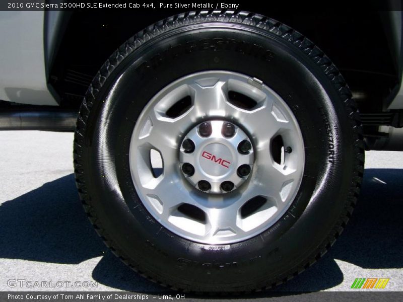 Pure Silver Metallic / Ebony 2010 GMC Sierra 2500HD SLE Extended Cab 4x4