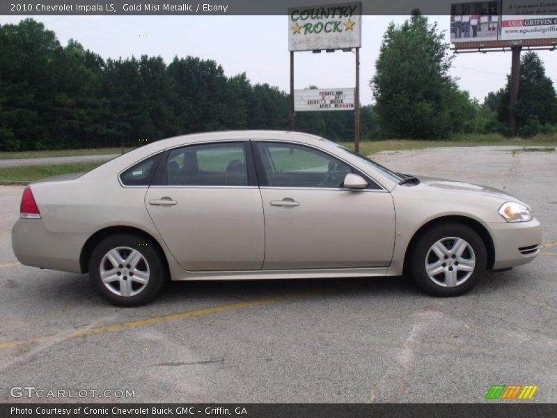 Gold Mist Metallic / Ebony 2010 Chevrolet Impala LS