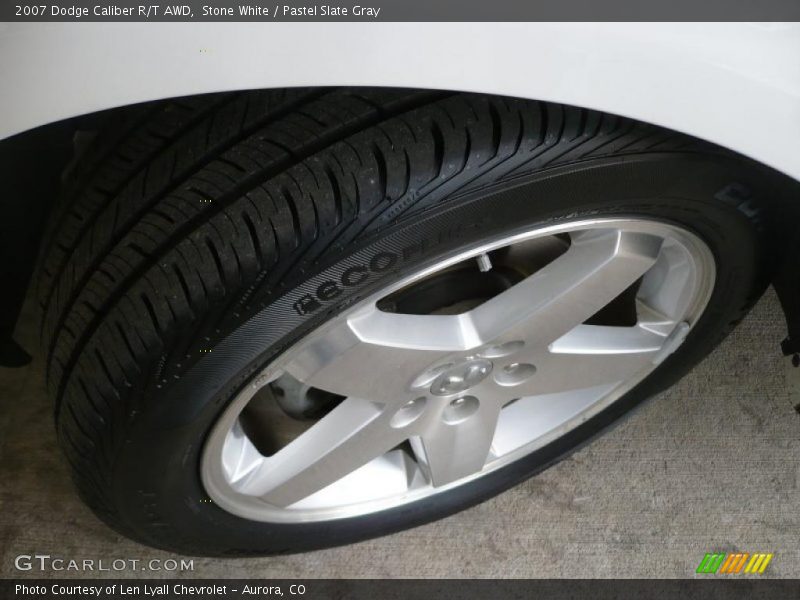 Stone White / Pastel Slate Gray 2007 Dodge Caliber R/T AWD