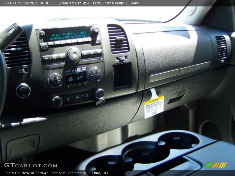 Pure Silver Metallic / Ebony 2010 GMC Sierra 2500HD SLE Extended Cab 4x4